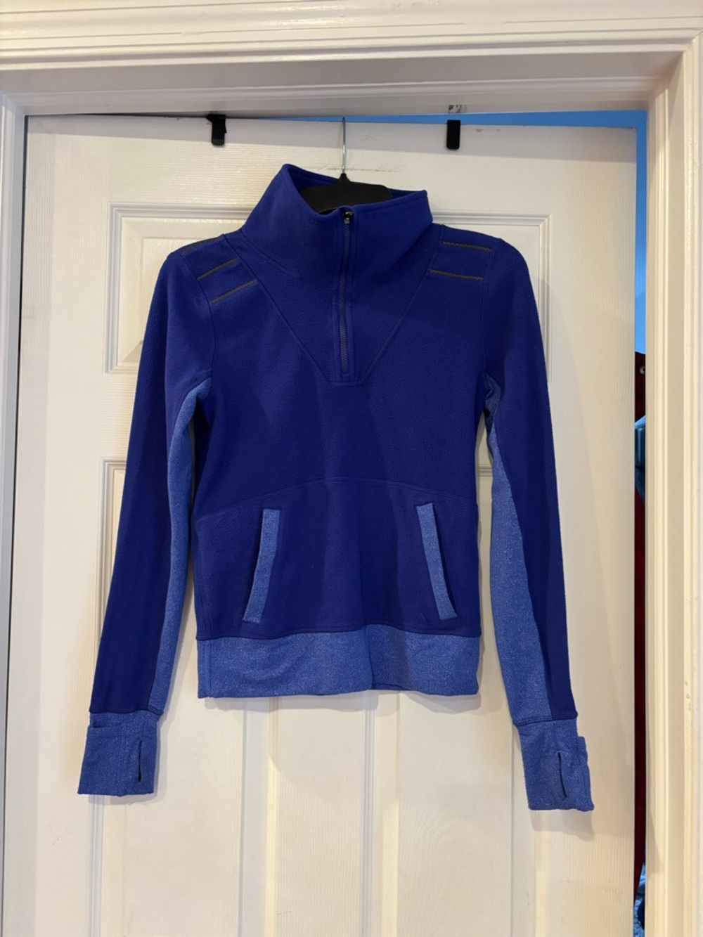 Ivivva Blue Quarter-Zip Pullover size 10